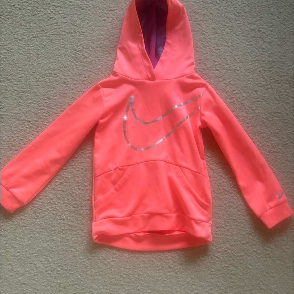 Nike Toddler Girls 4T bright Pink/orange dri fit Hoodie
